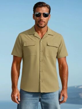 Ralph Lauren Double RL Short Sleeve Safari Shirt